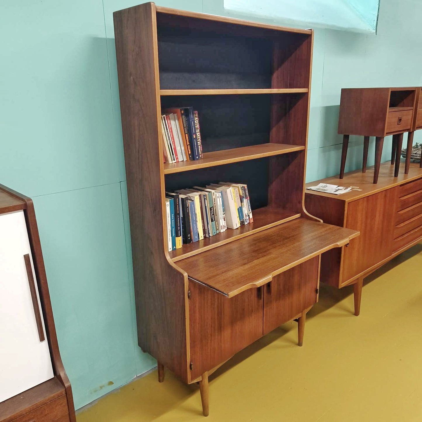 Libreria Troeds design danese vintage anni 50 [84az] misure L.95 P.36 H.165