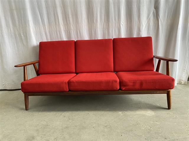 Divano Hans J. Wegner design danese vintage anni 50 [j42705] misure L.175 H.75 P.75