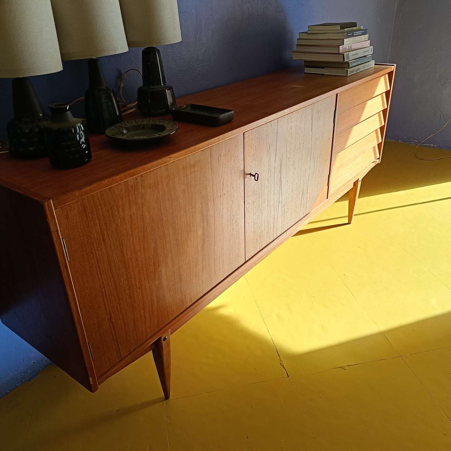 Sideboard design svedese vintage anni 60 [85sw25925] misure L.190 H.78 P.43