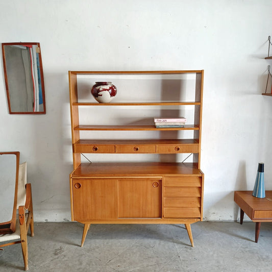 Libreria design svedese vintage anni 60 [83sw24614] misure L.120 H.163,5 P.28