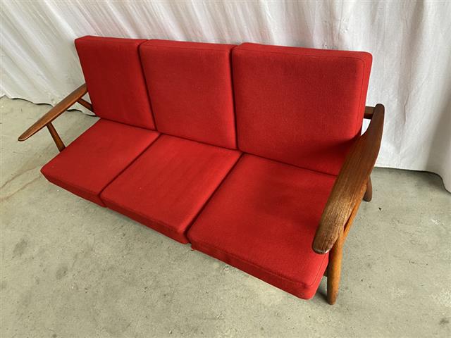 Divano Hans J. Wegner design danese vintage anni 50 [j42705] misure L.175 H.75 P.75