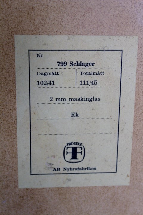 Specchio vintage design svedese anni 60 [sw12444] misure L.45 H.111 P.3,5