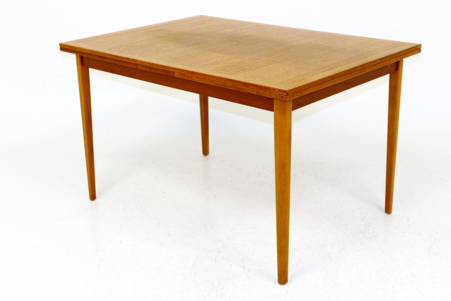 Tavolo rettangolare design svedese vintage anni 60 [sw16714] misure L.120 +50 +50 H.72,5 P.85